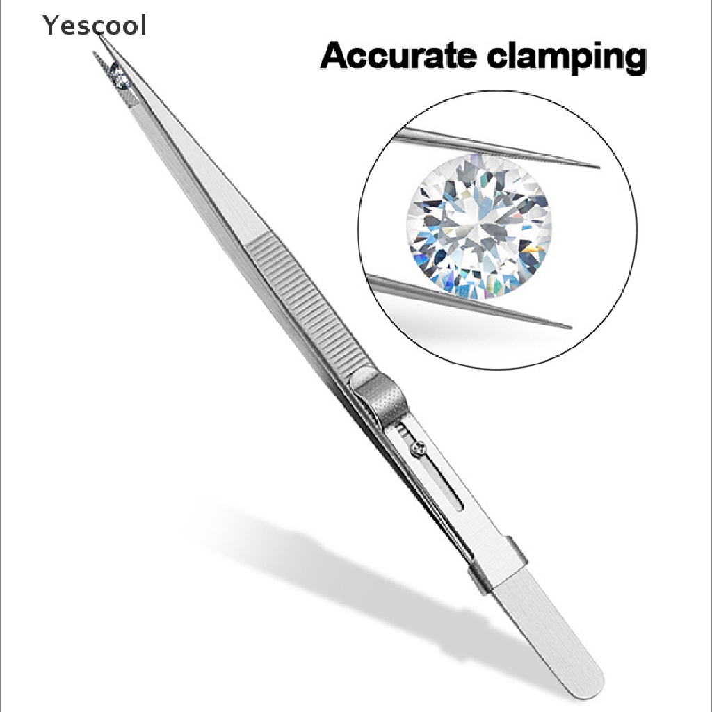 Yescool Jewelry Making Tool Tweezers Concave Groove Diamond Craft Tools for Jeweler .