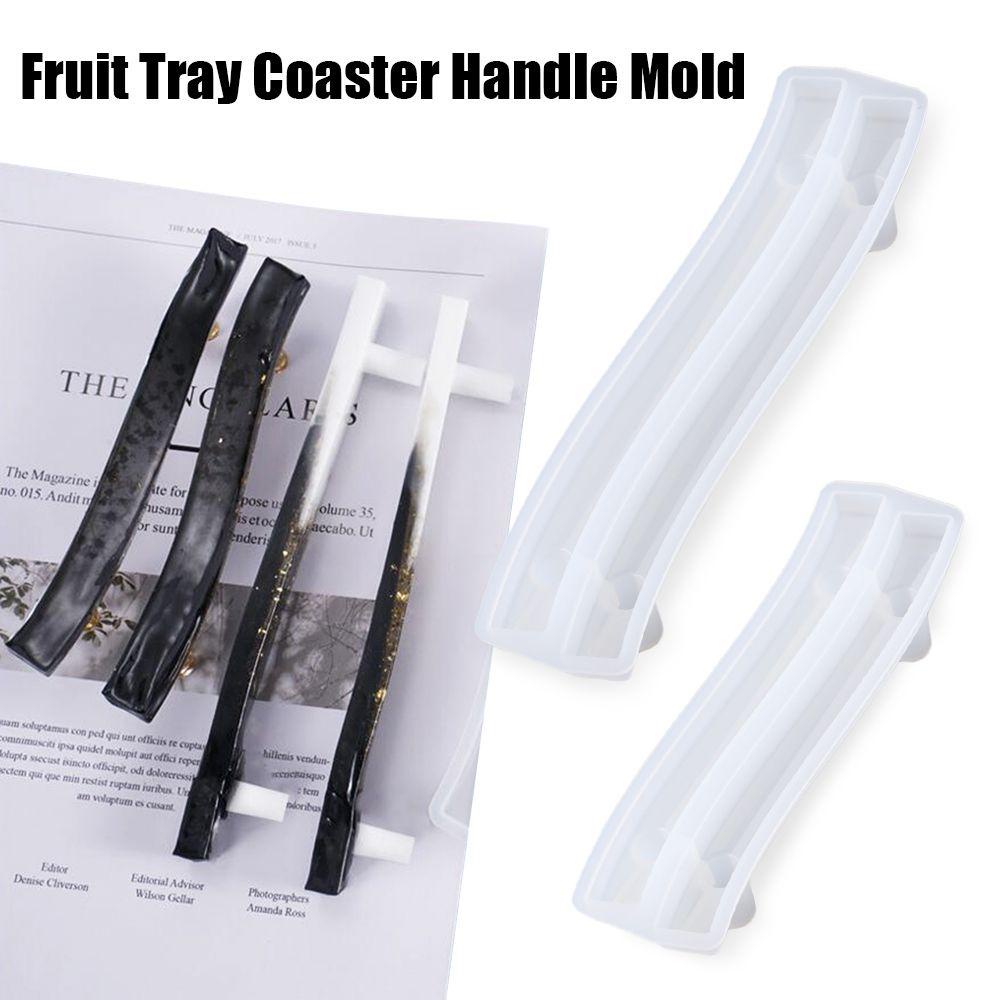 Solighter Fruit Tray Coaster Handle Cetakan DIY Kerajinan Gantungan Kunci Kristal Membuat Perhiasan Alat