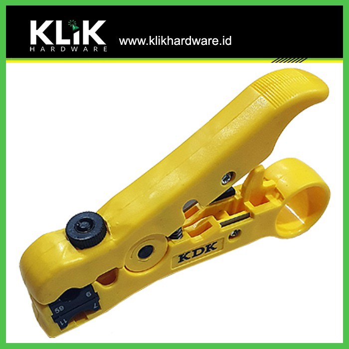 KDK Tang Kupas Kabel Coaxial RG59 RG6 RG7 RG11 Cable Wire Stripper 2 Blade