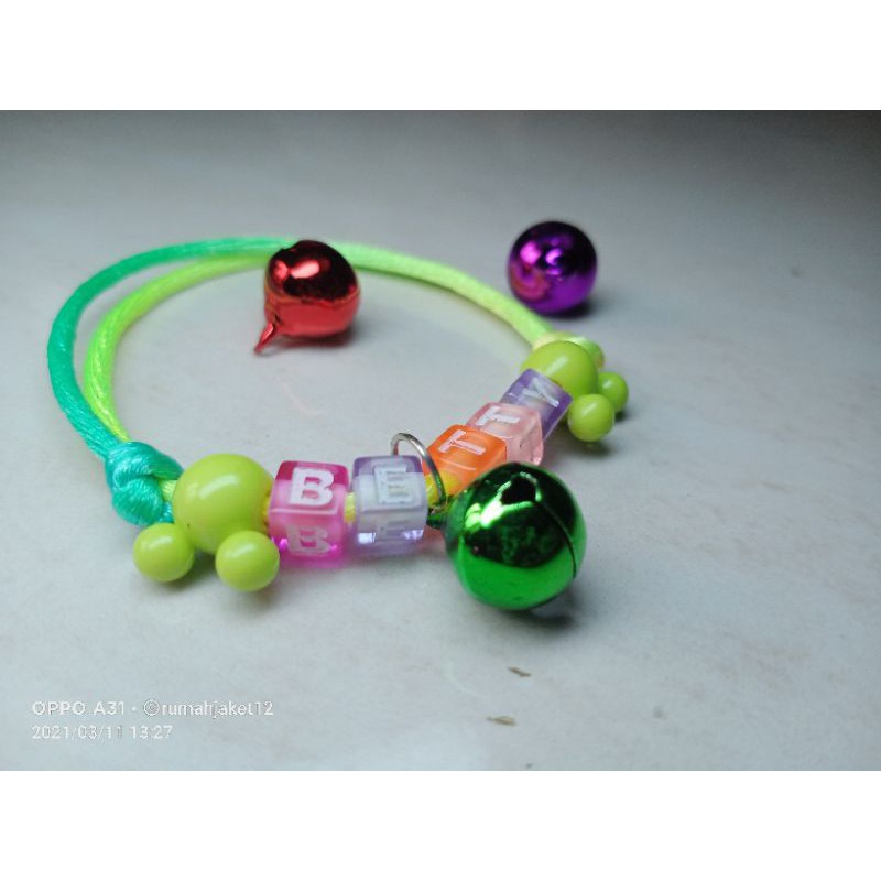 kalung kucing nama  (FREE CUSTOM NAMA) kode 5k