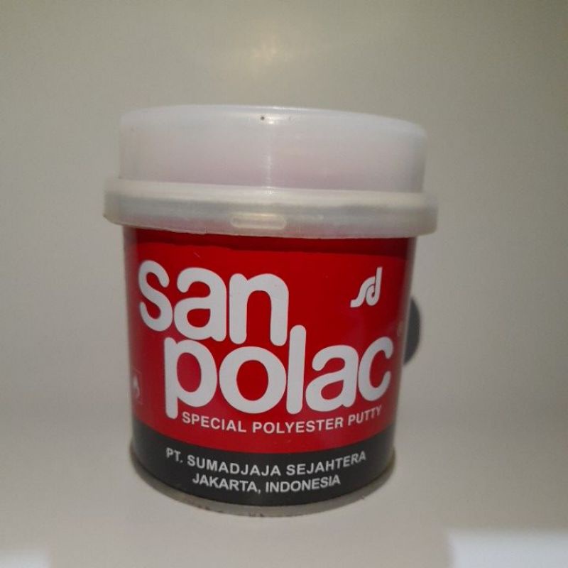 Dempul Sanpolac 250 gram / dempul plastik sanpolac 1/4