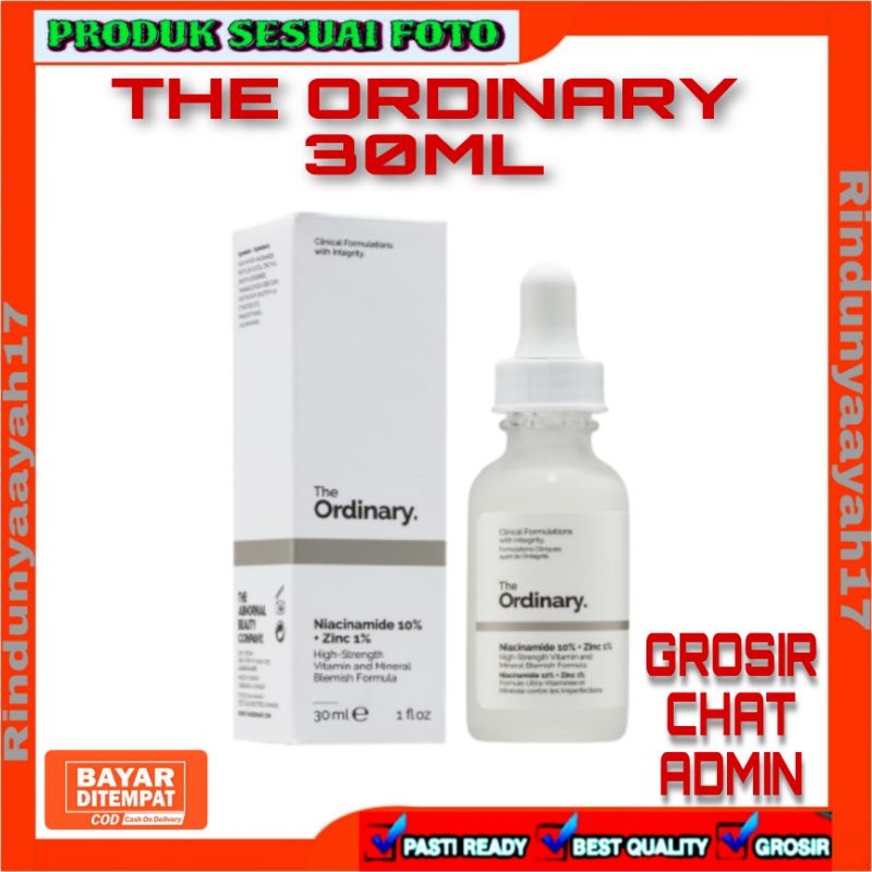 [RA] THE ORDINARY 30ML NIACINAMIDE 10% + ZINC 1% ORI CANADA 30 ML SERUM WAJAH OBAT JERAWAT