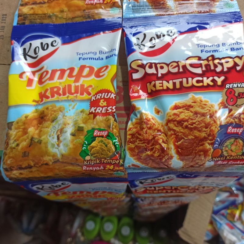 

Tepung Bumbu Kobe Ayam Super Cripsy Kentucky Tempe Kriuk