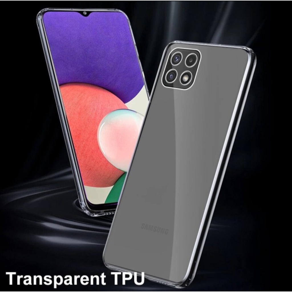 Clear Case Samsung A22 4G 5G Case Cover Casing Bening Transparan