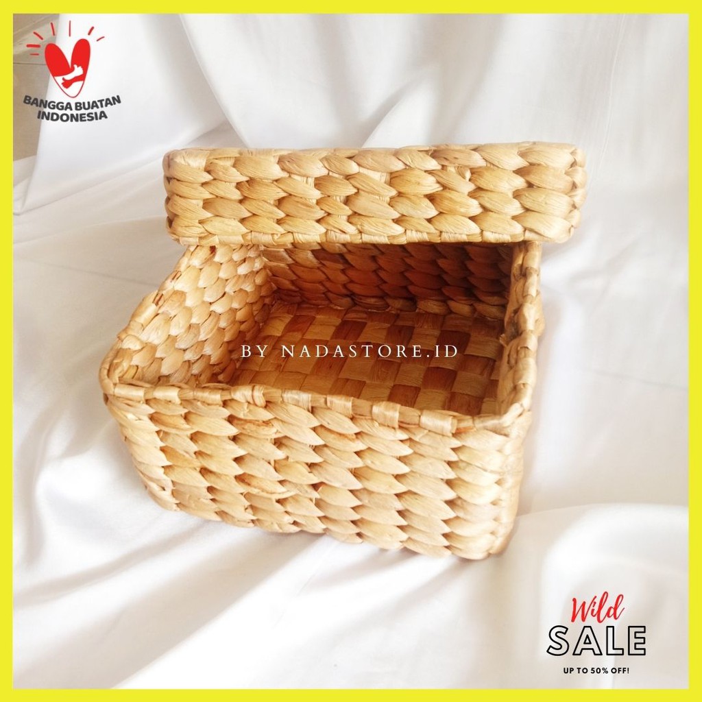 Box Enceng Gondok  / Keranjang Enceng / Parcel / kotak Hantaran / Hampers / Keranjang Parcel / Keranjang Anyaman
