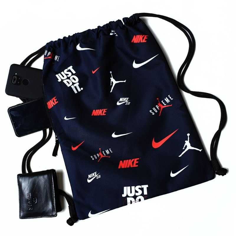 Stringbag Nike Tas Serut Futsal Sepakbola Gymsack Olahraga Pria Wanita