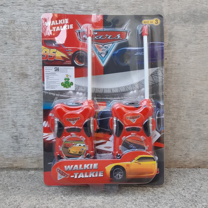 mainan walkie talkie karakter edukasi - HT polisi anak edukatif