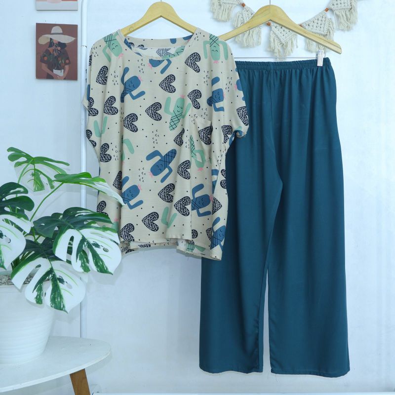 BABYDOLL JUMBO RAYON FIT TO XXXL LD 130 (CELANA PANJANG) SERI 1 LD125 LD130-PJXL 25