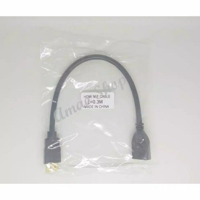 B3 Kabel HDMI Male to Female Gold | Untuk HDTV HD DV Portable LCD Plasma HD-Box PS3 XBOX 360