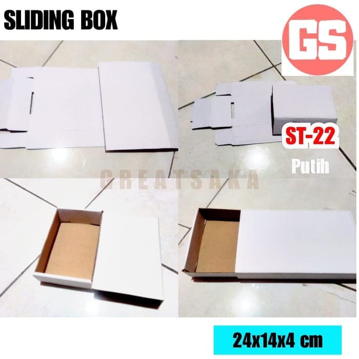 

KOTAK ST-22 PUTIH SLIDING BOX 24 x 14 x 4 CM