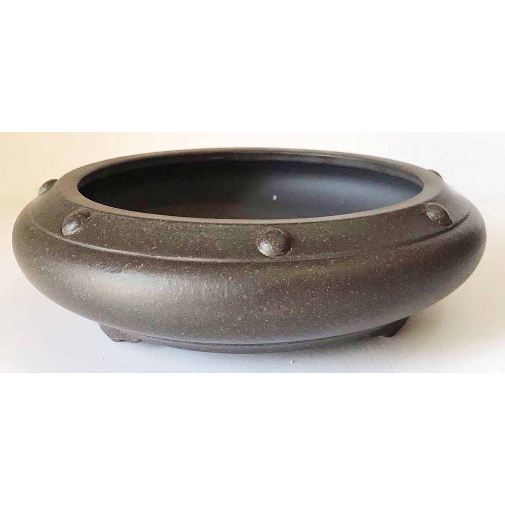 Pot Bonsai Keramik Cina GP-26 Ukuran 20.5 x 20.5 x 7 cm