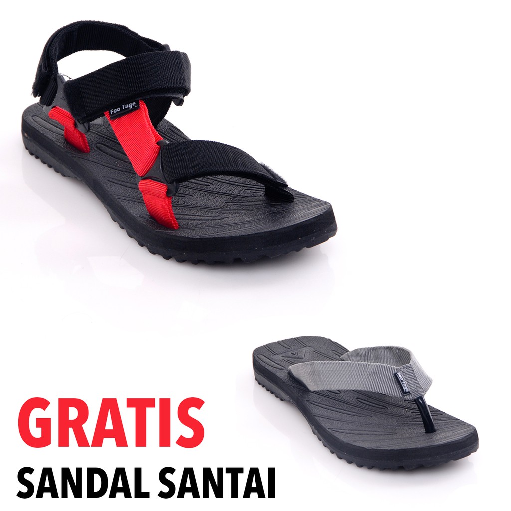 Sandal Gunung Footage Hitam merah gratis sandal abu-abu