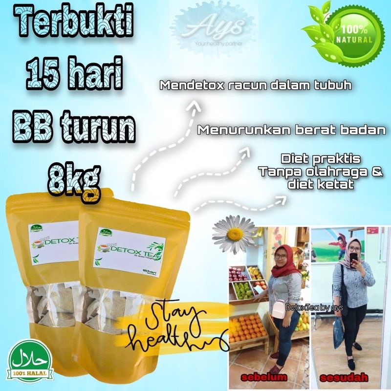 

DETOX TEA TEH DETOX HERBAL PEMBAKAR LEMAK JAHAT TEH PELANGSING HERBAL AMAN