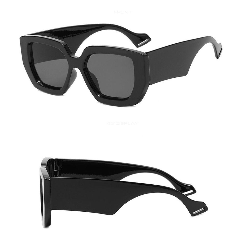 Mxbeauty Kacamata Hitam Wanita Luar Pinggir Laut Polarized Oversized Stripe Geometris Untuk Pria Shades Sun Glasses