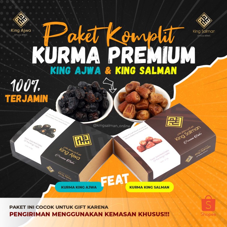 

[Paket Komplit] Kurma Premium King Ajwa & King Salman - FRESH 2023