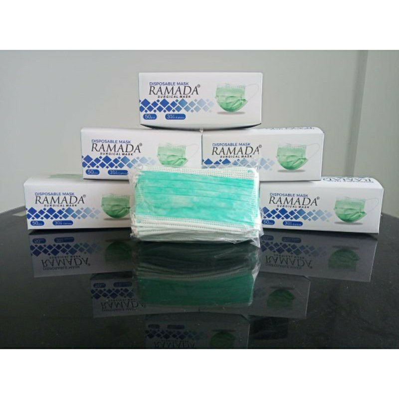 Masker medis orlee 3ply isi 50 masker bedah earloop masker medical grade