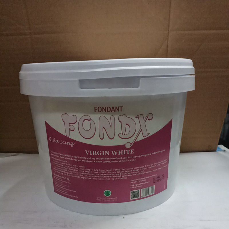 

Fondant Fondx 5 kg Virgin White