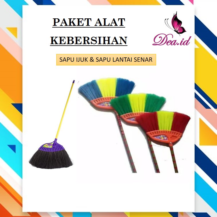 [DEASHOP] PAKET PEL GAGANG - SAPU IJUK - SAPU SENAR - SAPU LIDI KASUR