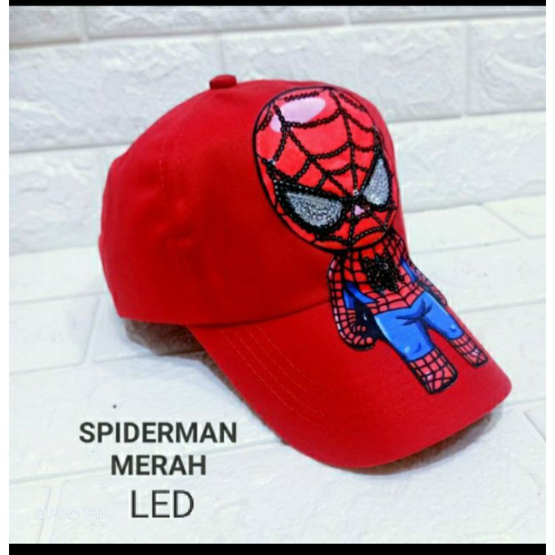 Topi anak karakter captain america semua Avenger led (nyala)bisa dipakai umur 1-10tahun