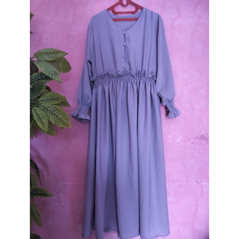 gamis karet pinggang