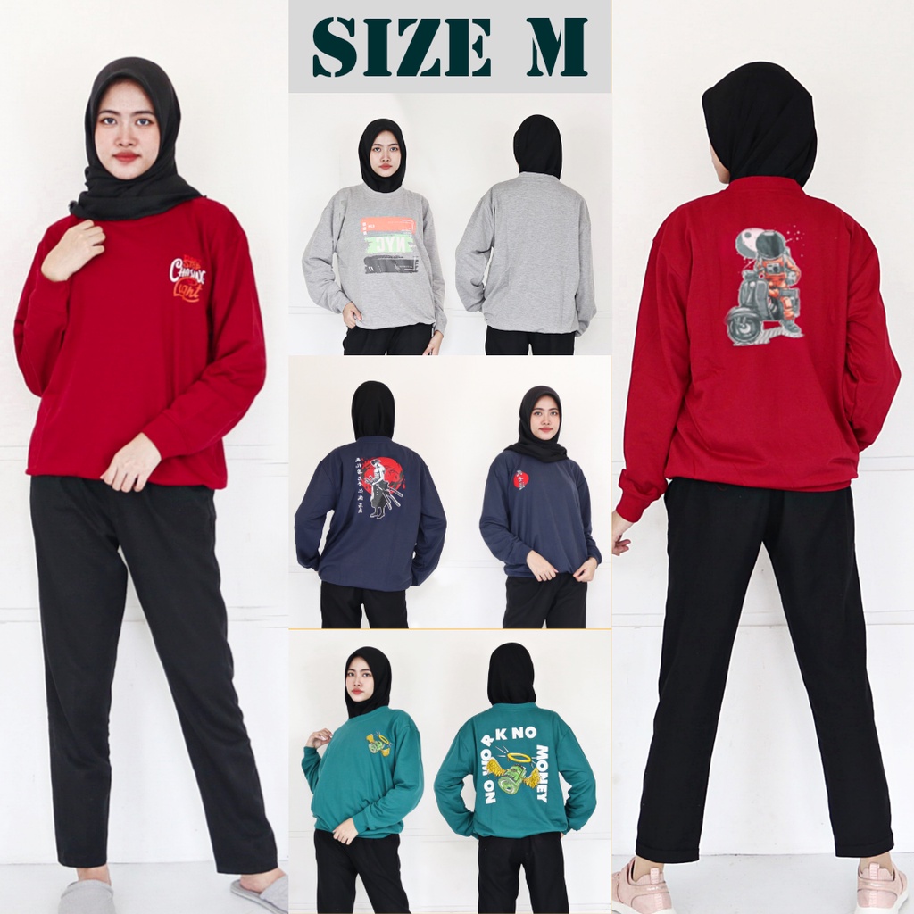 IZANY Sweater / Sweatshirt  Oblong Tebal Size M