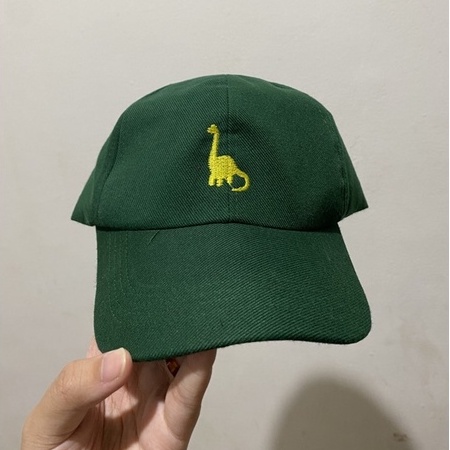 Topi Baseball Brontosaurus - bordir unik dino bahan bagus nyaman dipakai