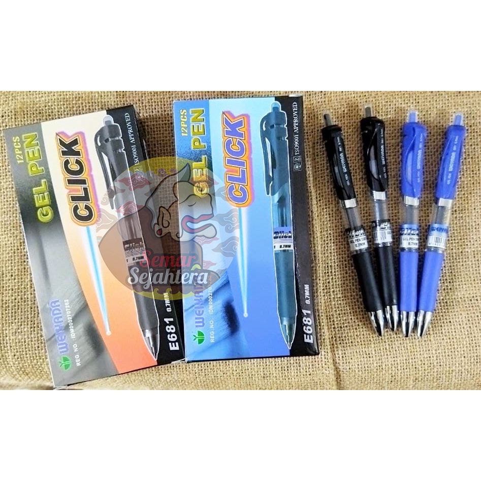

[PCS] BOLPEN / PULPEN / GEL PEN WEIYADA E681 0.7MM PULPEN TANDA TANGAN*
