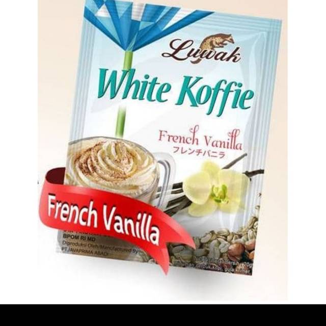 

Luwak white coffe french vanilla /, caramel 20 gram