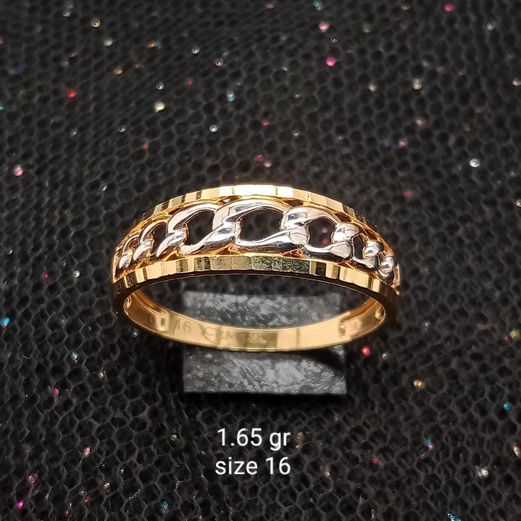 Cincin Emas 17K - 1.65 gr Kadar 750 - 945