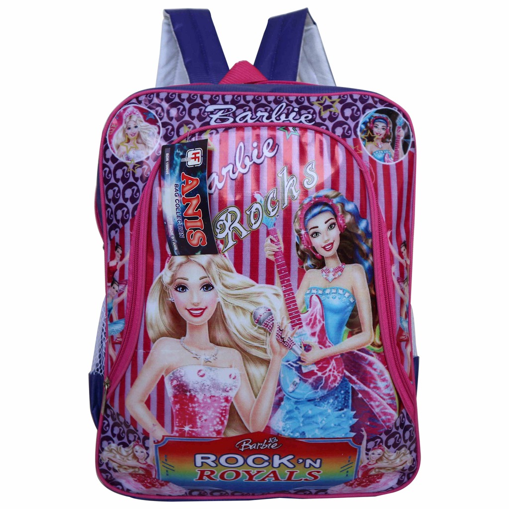 Tas Ransel Punggung Mika Gambar Karakter Barbie Cantik Paud TK SD Anak Cewek Perempuan Lucu Murah