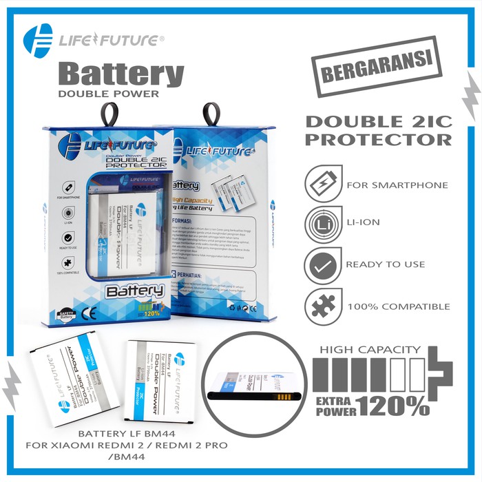 BATRE / BATERAI / BATTERY LF XIAOMI REDMI 2/REDMI 2 PRO/BM 44