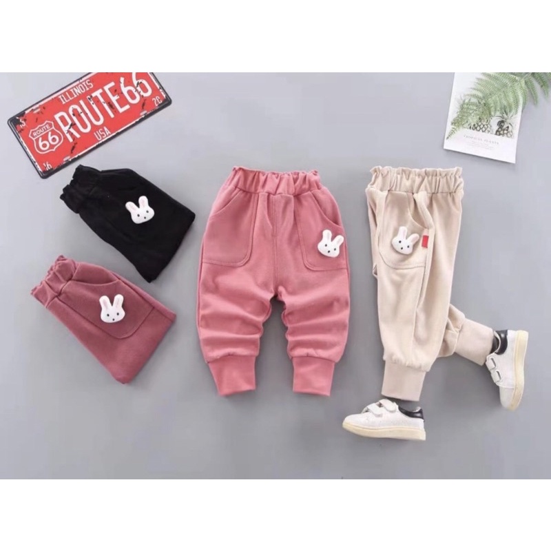 Celana Jogger Anak Perempuan fashion Korea Import 1-6 Tahun Celana Anak Perempuan Jogger cewek