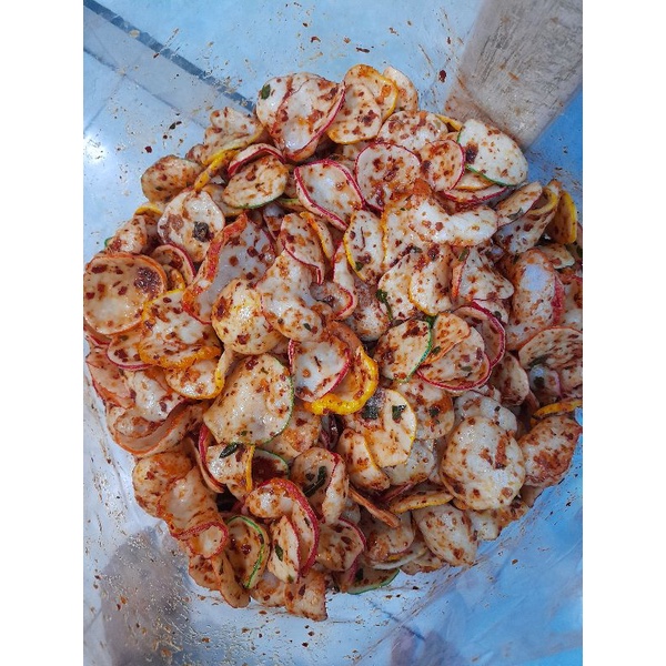 

krupuk seblak kencur pedas daun jeruk 1 kg / sebring bandung 1000 gram