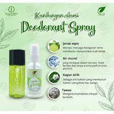 AMPUH HEMPAS BAU BADAN NON ALKOHOL / DEODORANT SPRAY SR12 BPOM AMAN / MENCERAHKAN KETIAK