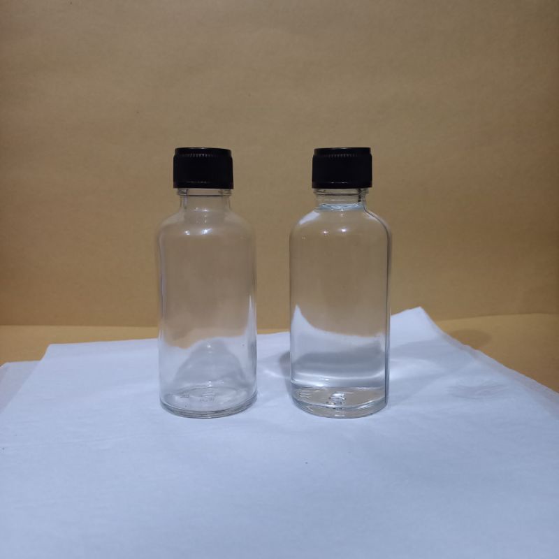 Botol ulir 50ml kaca wadah isi ulang