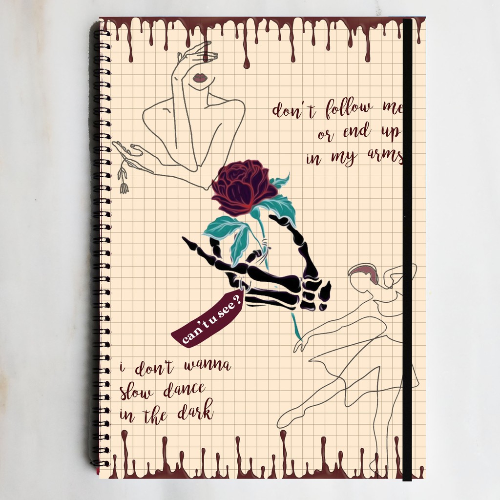 

JOJI SLOW DANCING IN THE DARK Spiral Ruled Notebook Diary Journal Office School Supplies Buku Tulis