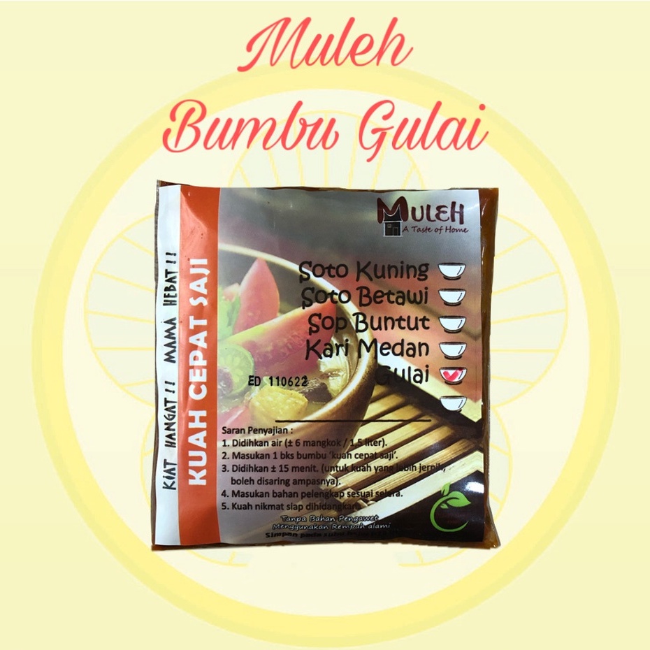 

Muleh Bumbu Gulai Instant Vegan Vegetarian