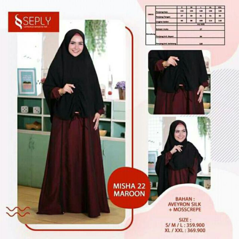 GAMIS SEPLY MISHA 22 MAROON