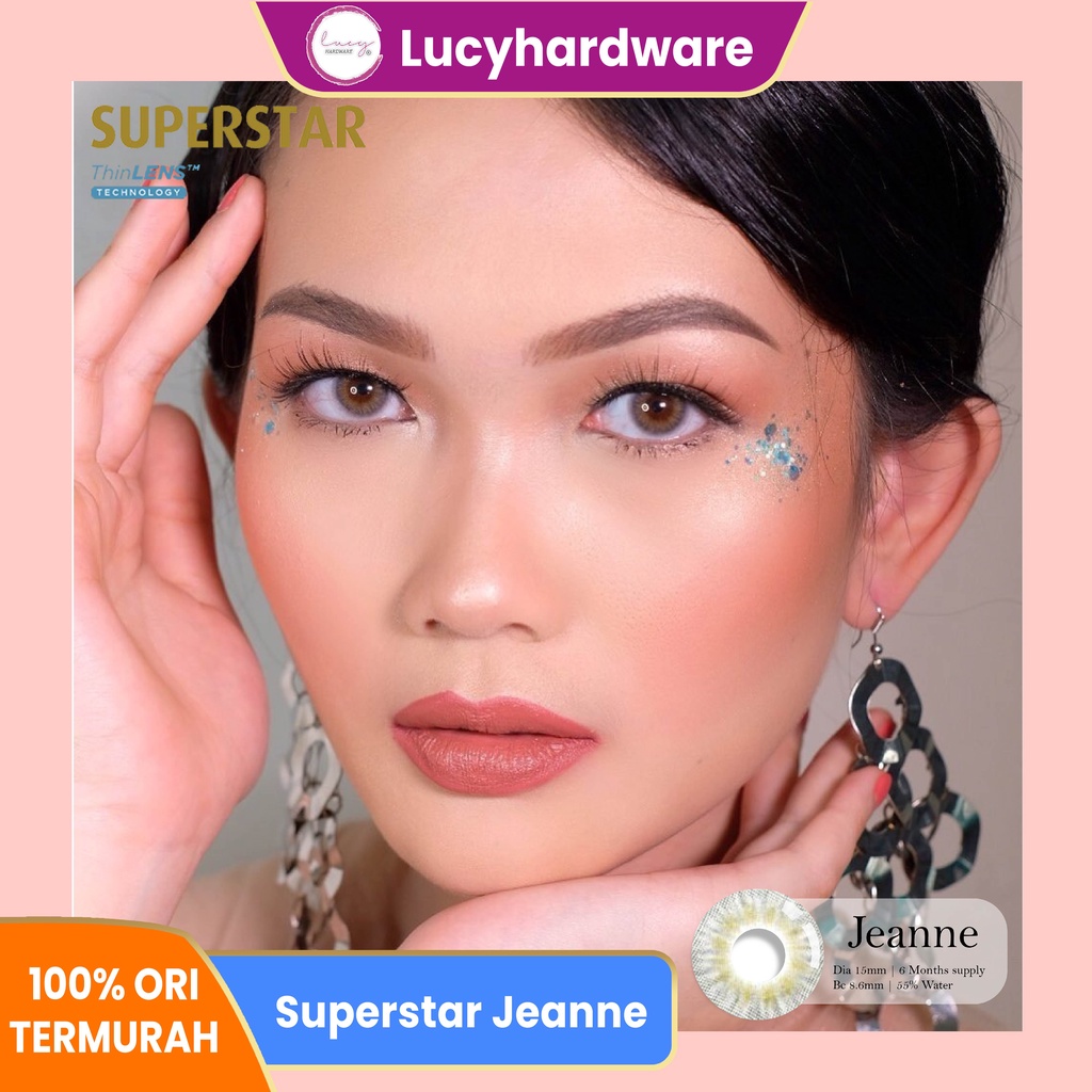 Superstar Jeanne softlens warna bulanan