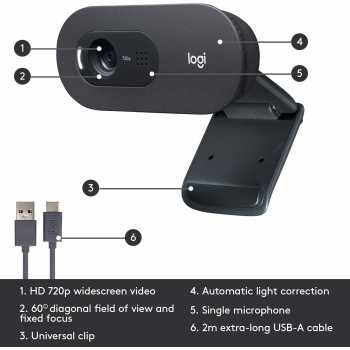 Logitech C505 HD Webcam 720p Webcam Logitech C 505