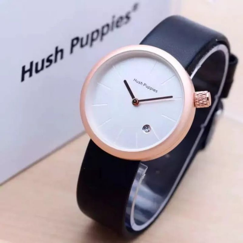 Jam Tangan Wanita hush Puppies Tanggal Aktif /JAM Tangan Wanita Analog /Jam Tangan Fashion Wanita Quarsa Kekinian Terlaris /Jam Tangan Wanita Strap Rubber Water Resistant/Jam Tangan Wanita Simple/Jam Tangan Wanita Murah Bisa Bayar Di Rumah