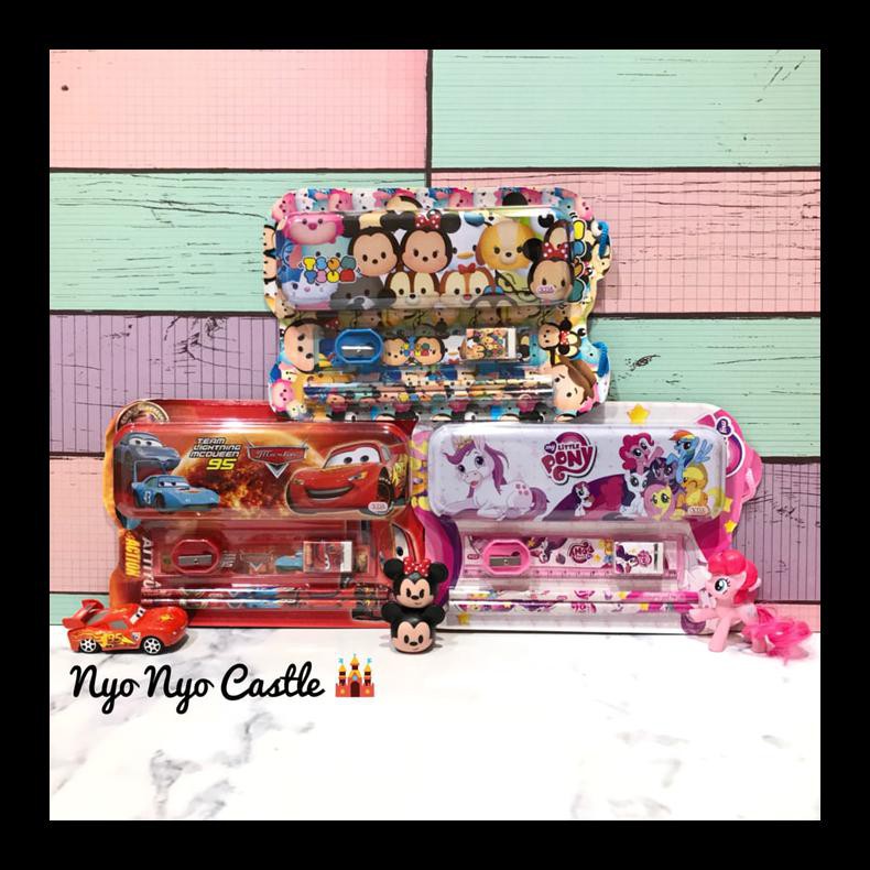 

PROMO STATIONARY SET 6IN1 PERALATAN TULIS ANAK TSUMTSUM CARS MCQUEEN SPIDERM PAKET ALAT TULIS MURAH