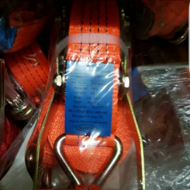 Ratchet Cargo Lashing 2" x 12 Meter Tali Pengikat Barang Track Belt