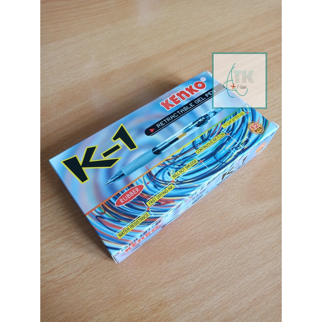 Pulpen Pen Gel K-1 Hitam ( KENKO )