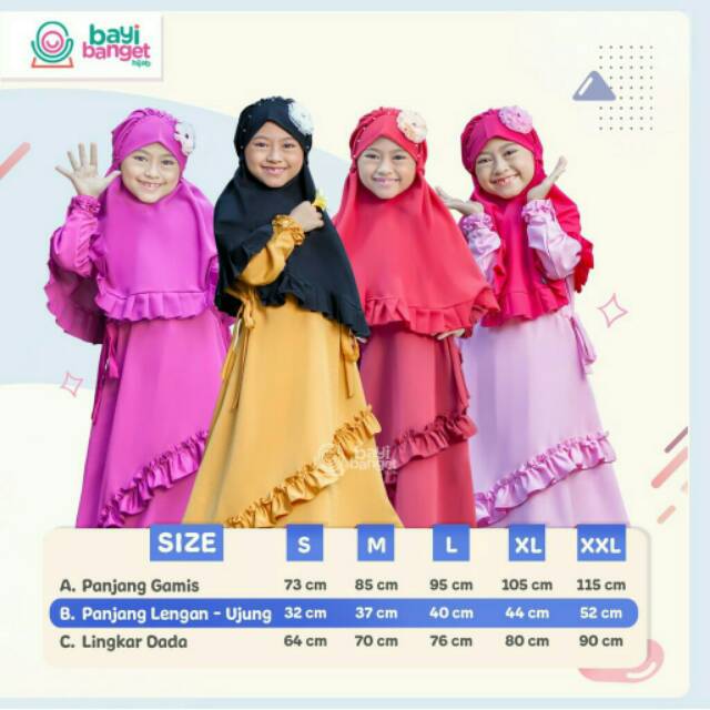 Khanza Dress Gamis Ibu Gamis Anak Mustard Khimar Fariza Hitam by BBH Bayi Banget Hijab Bahan Optima