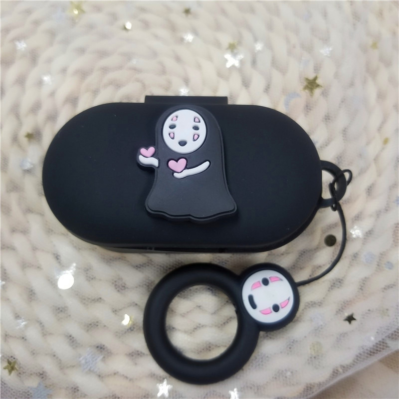 QCY T3 TWS Wireless Bluetooth Protective Silicone Case Cute Cartoon Soft Cover with Key Ring