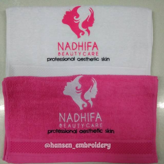 HANDUK BORDIR SALON LOGO