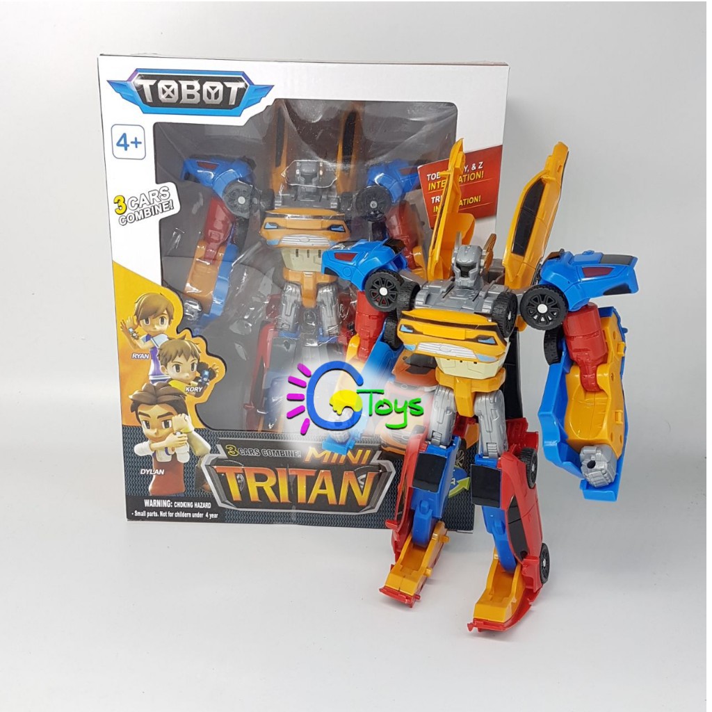 CAROLTOYS Tobot  TRITAN  Mini Ukuran Robot 25cm Mainan  Anak 
