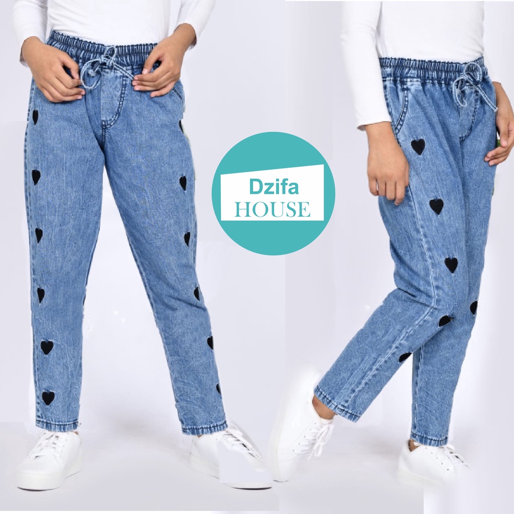 KULOT JEANS ANAK/KULOT TANGGUNG ANAk/KULOT ANAK LOVE JEANS