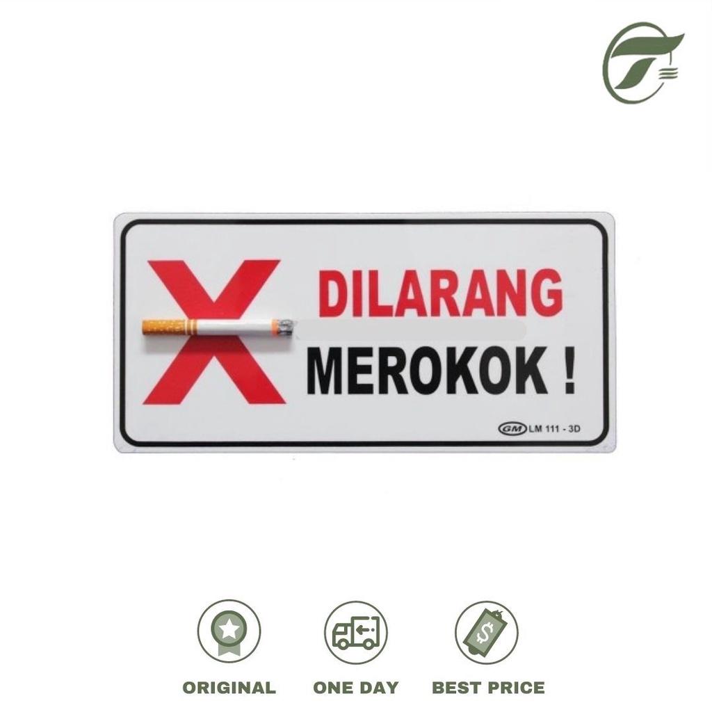 

PLAKAT JUMBO 3D DILARANG MEROKOK 38820007 GM (25X50CM)